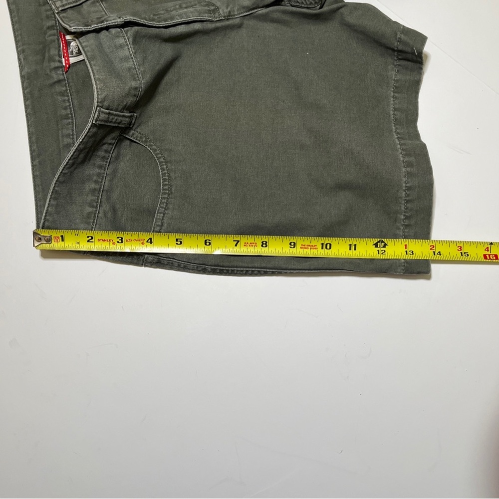 THE NORTH FACE Shorts Army Green Cotton Women’s Size 4 - Picture 9 of 9